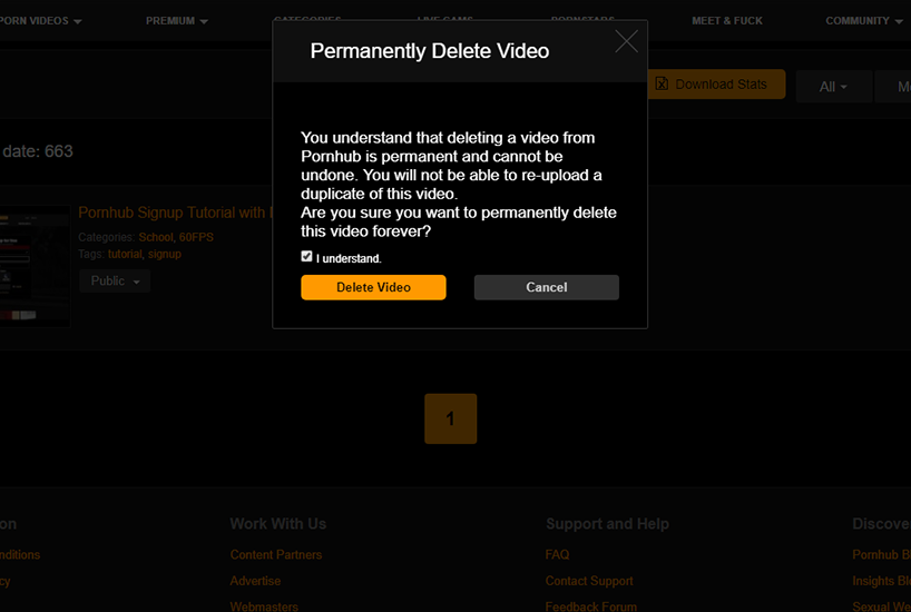 Where To Find Deleted Pornhub Videos - Delete Your Own Videos | Modelhub.com